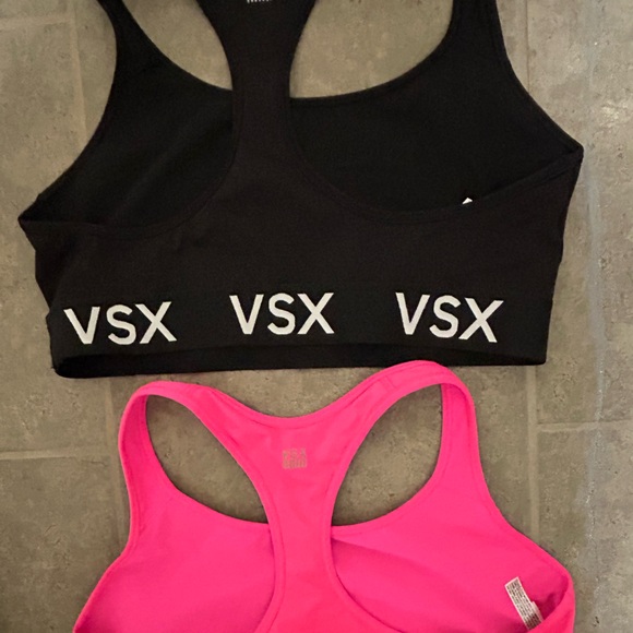 VSX Vibrant Pink and Classic Black Sports Bras - Picture 8 of 8